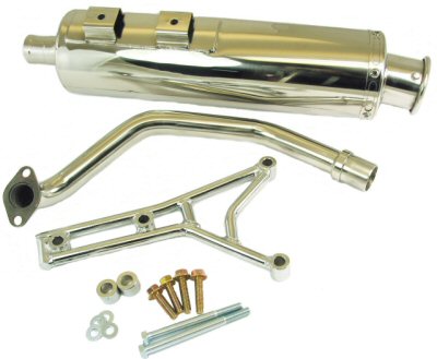 Retro Style GY6 Performance Exhaust